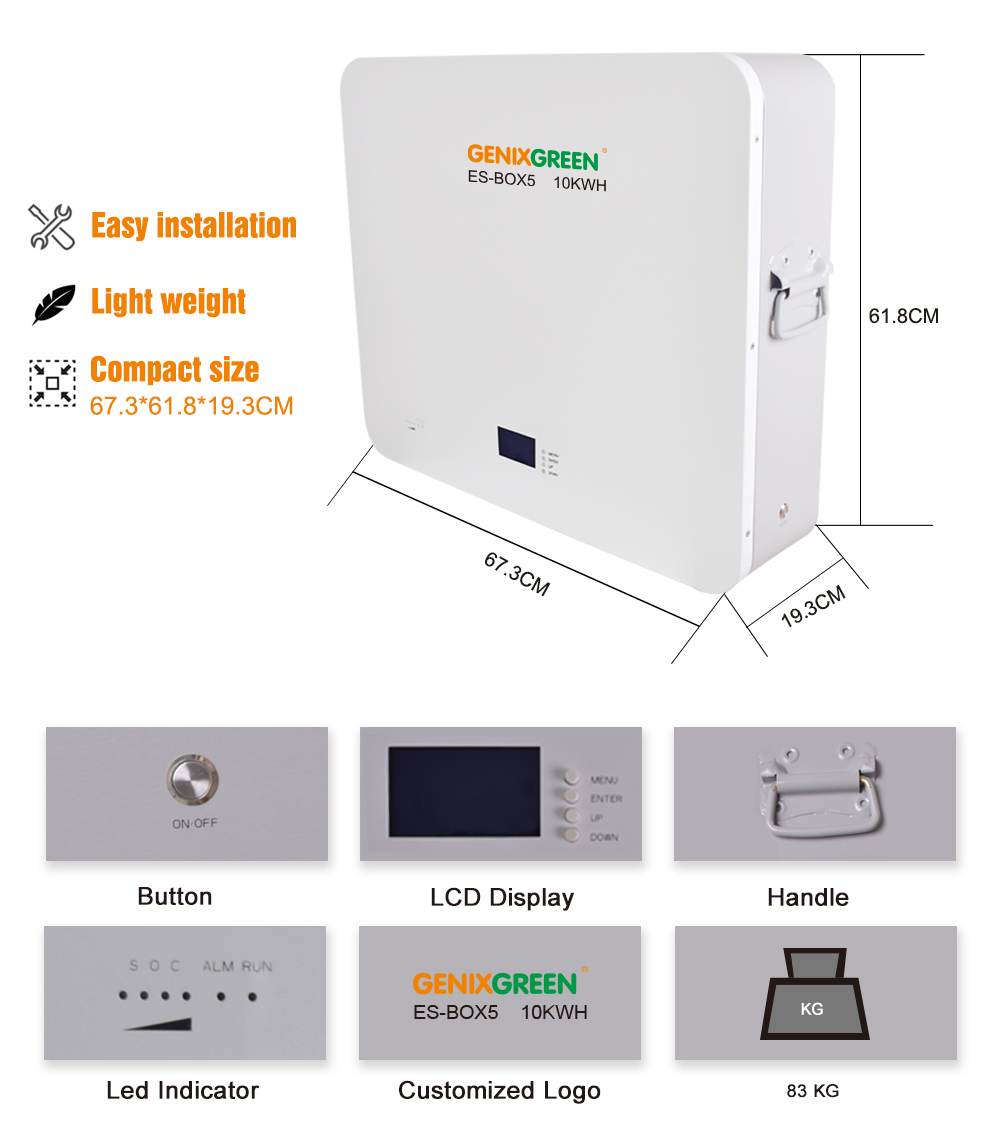 10kw ES-BOX5 battery backup for house powerwall
