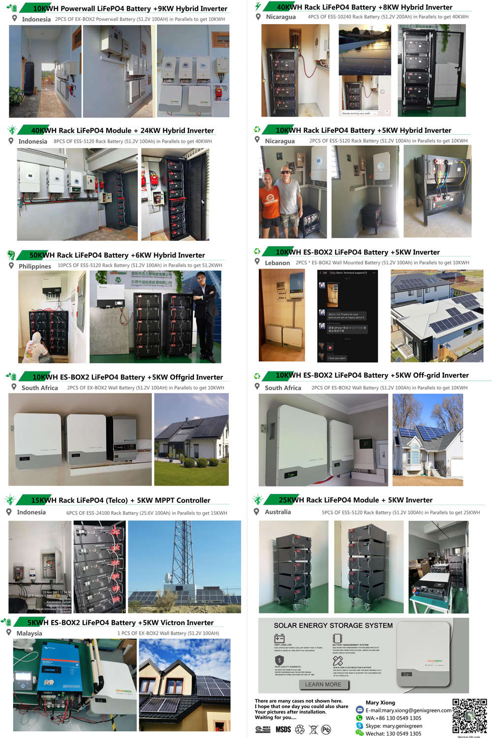 10kw ES-BOX5 battery backup for house powerwall