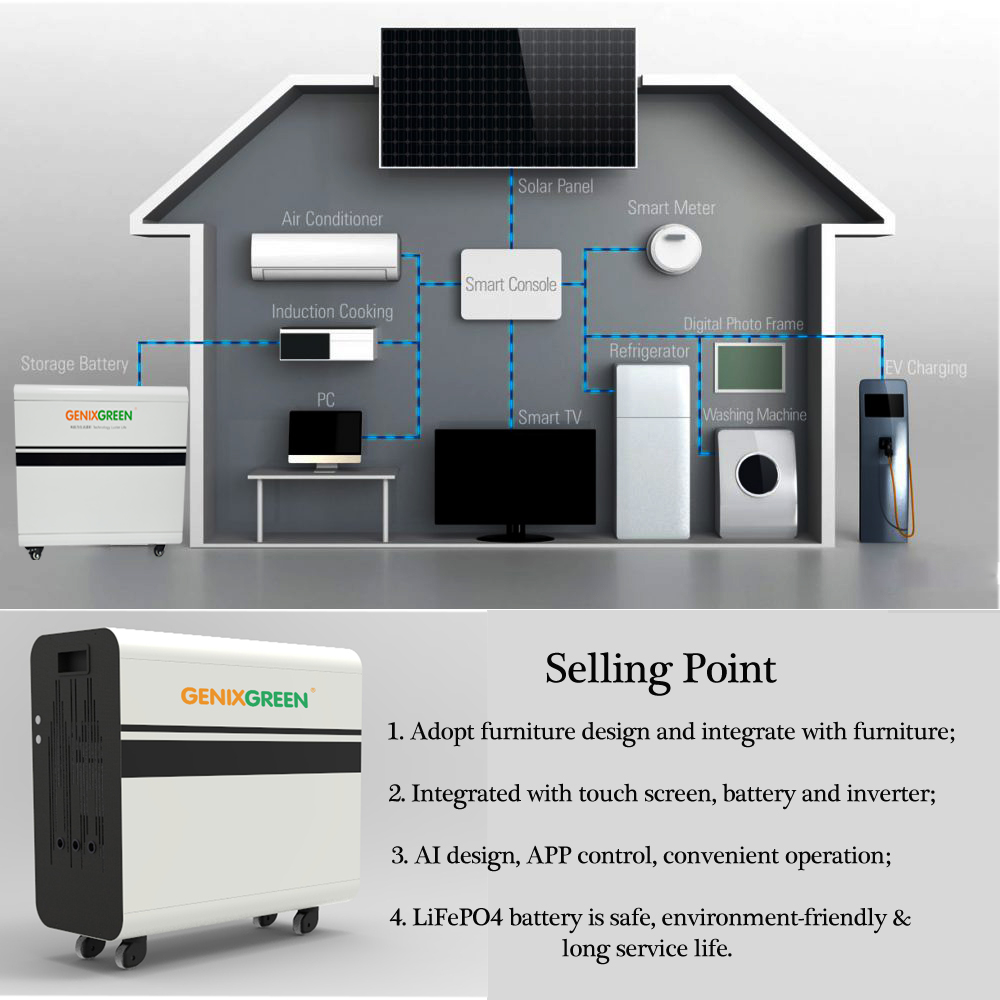 All In One 5KWH LFP BATTERY Inversion Power Supply System