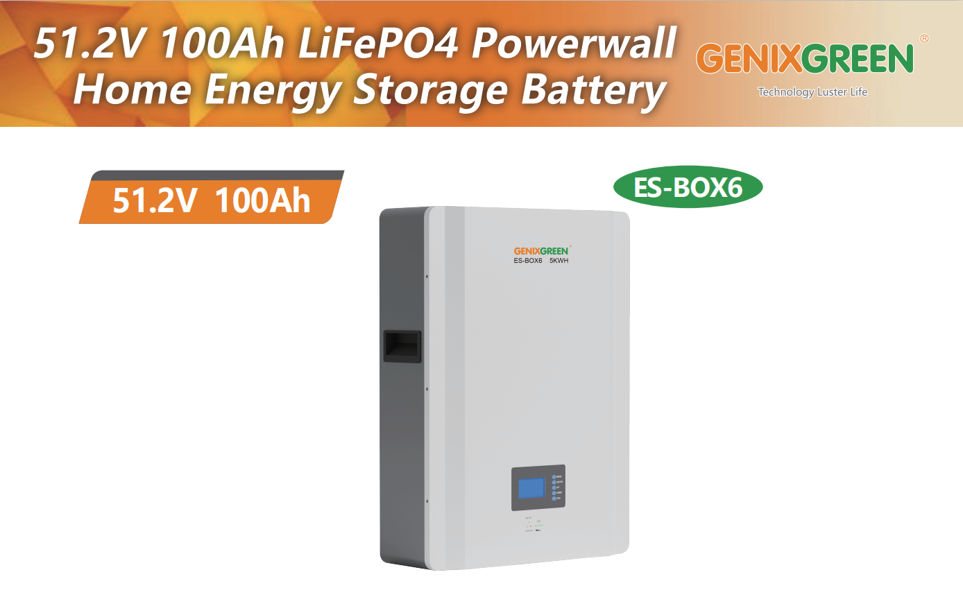 10kwh ES-BOX6 rechargeable lithium ion cells battery