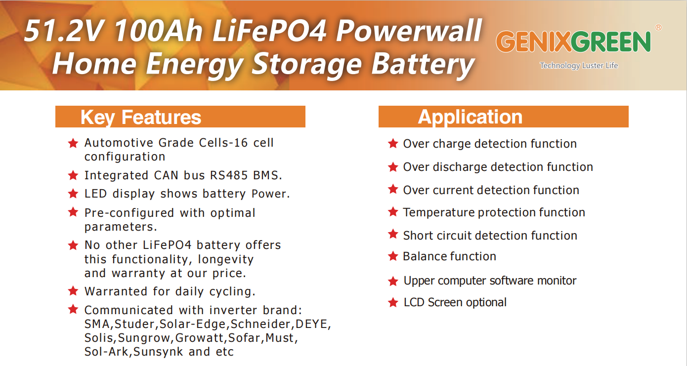 10kwh ES-BOX6 rechargeable lithium ion cells battery