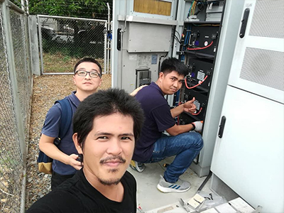 Philippine base station battery installation